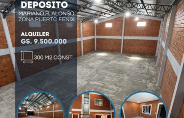 Alquilo Depósito de 354 m2 en Mariano Roque Alonso Zona Puerto Fénix
